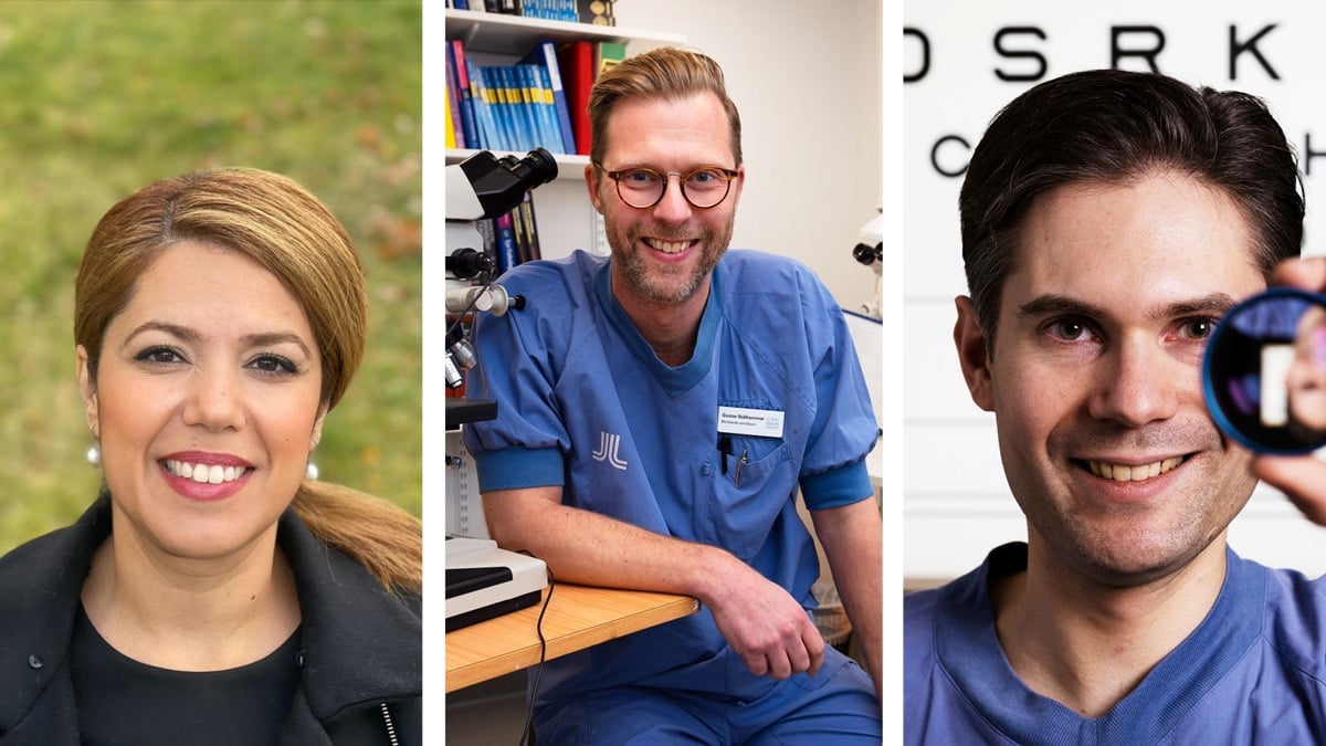 Några personer som ler mot kameran.