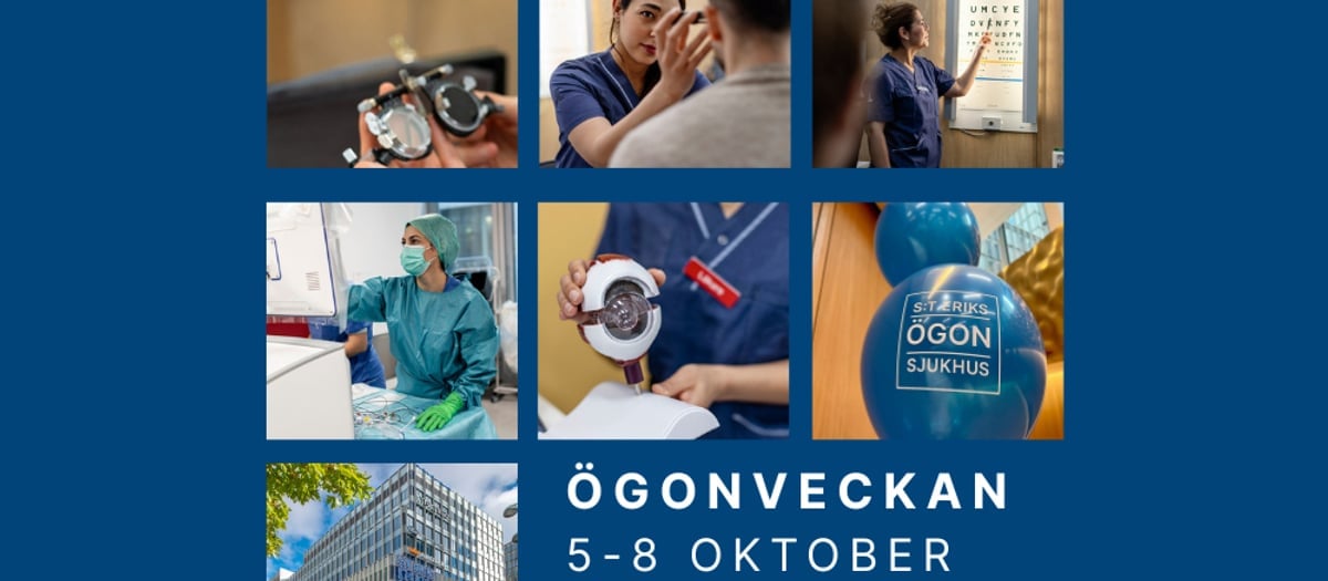 Ett collage av foton på läkare och sjukvårdspersonal.