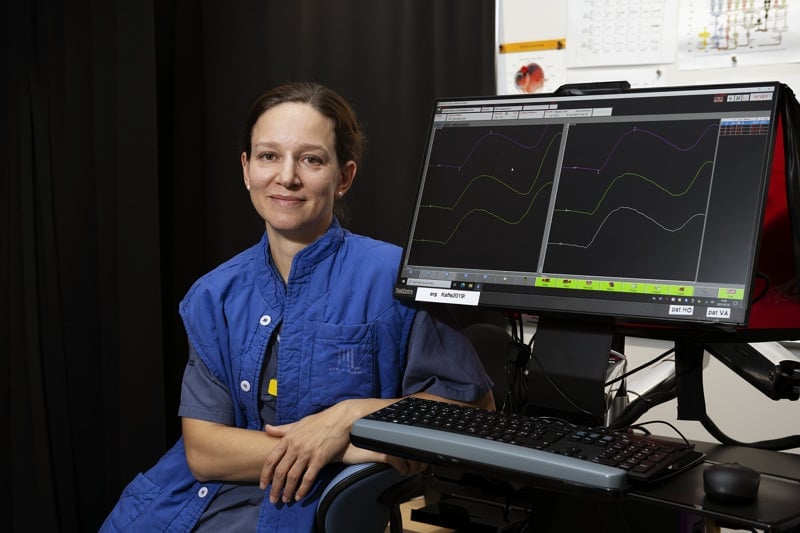 Kurvorna är Ulrikas erg-mätning